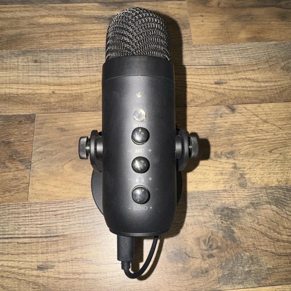 ZealSound K66 USB Microphone Desktop Mic for PC Podcast Recording Mute Stand